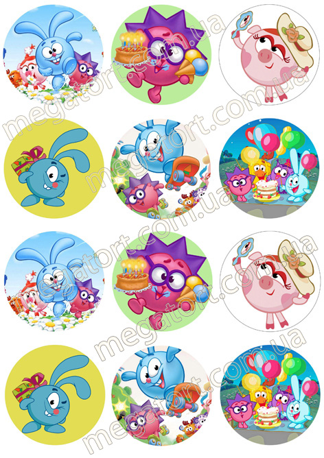 Вафельная картинка для капкейков №79