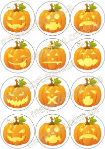 Вафельная картинка для капкейков Хеллоуин №96