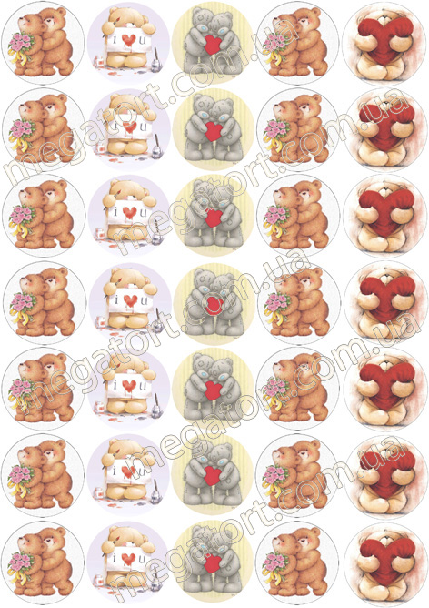 Вафельная картинка для капкейков №113