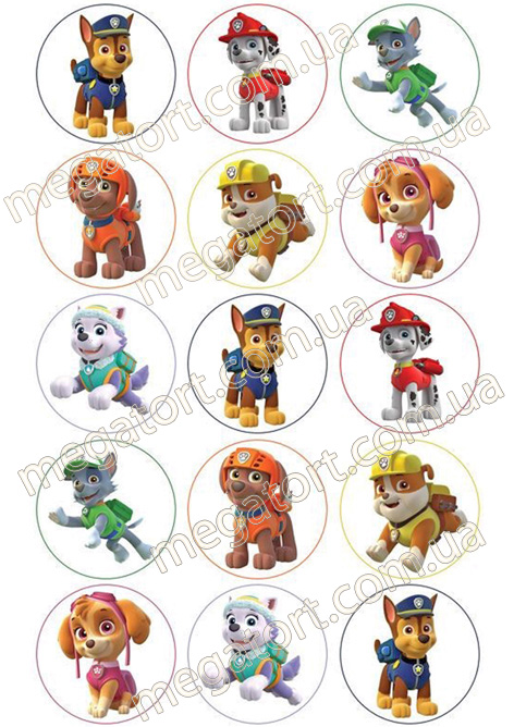 Вафельная картинка для капкейков №117