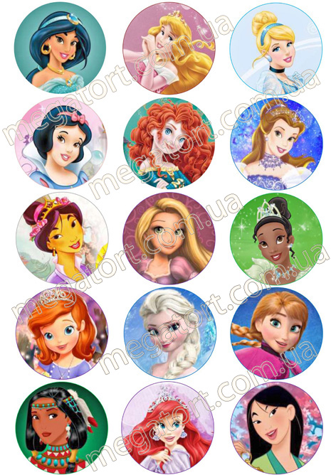 Вафельная картинка для капкейков №143