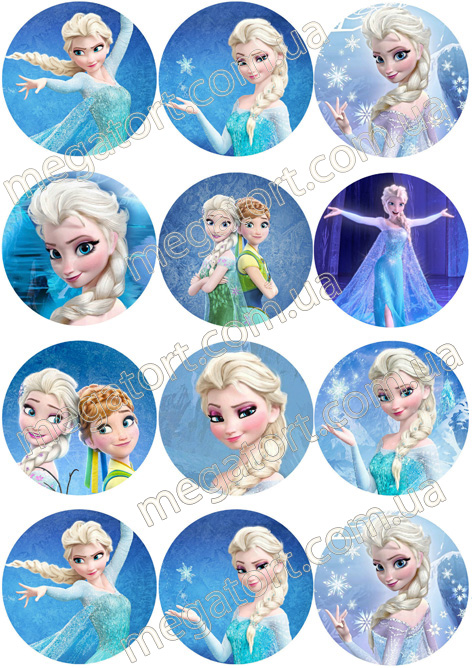 Вафельная картинка для капкейков №145