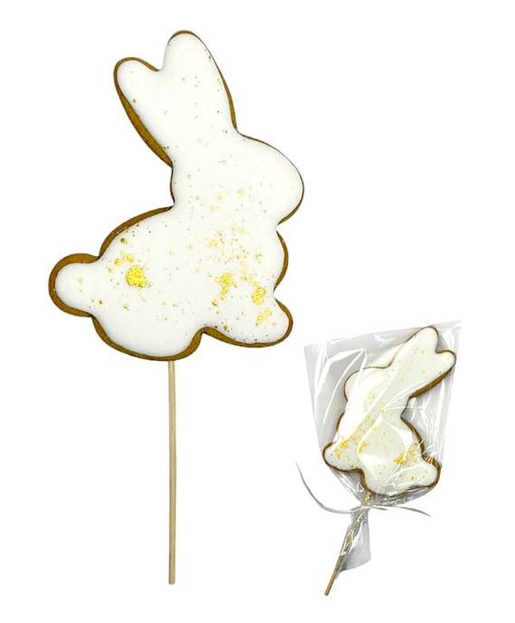 Пряник-топер Пасхальний Зайчик сяючий