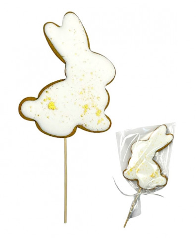 Пряник-топер Пасхальний Зайчик сяючий