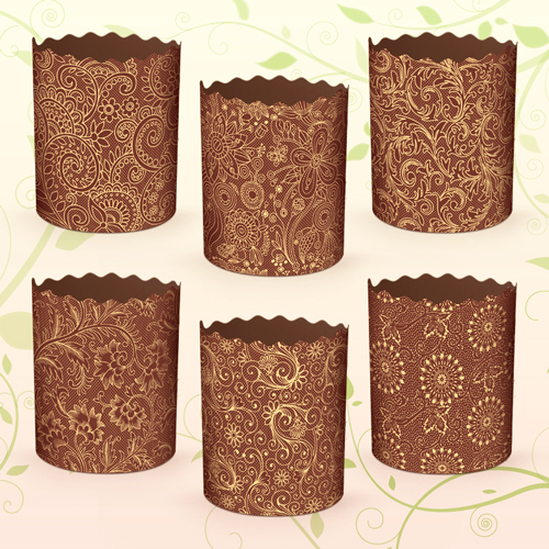 Форма для пасхи бумажная "Итальянские" (70х85мм) 10шт