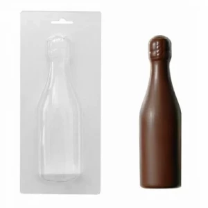 Пластиковая форма для шоколада "Бутылка шампанского"