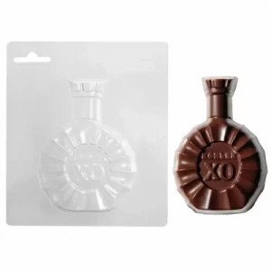 Пластиковая форма для шоколада "Бутылка коньяка"
