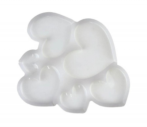 Силиконовый молд для леденцов "Сердца"