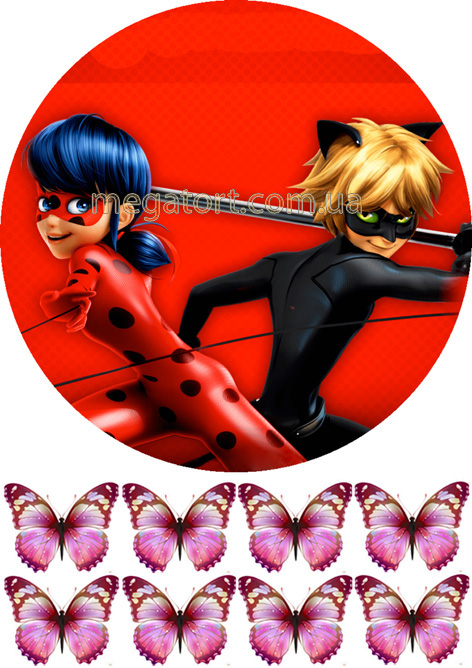 Вафельная картинка "Леди Баг №1"
