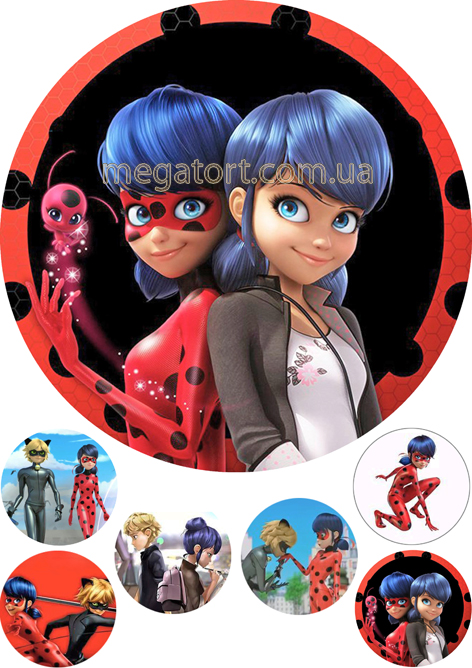 Вафельная картинка "Леди Баг №6"