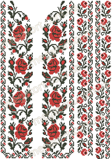 Вафельная картинка "Вышивка №64"