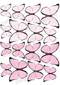 Вафельна картинка "Метелики ніжні №23"