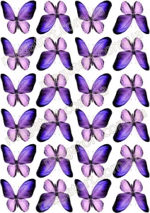 Вафельная картинка "Бабочки №38"