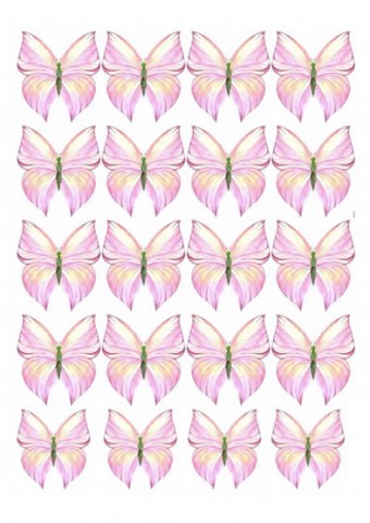 Вафельная картинка "Бабочки №45"