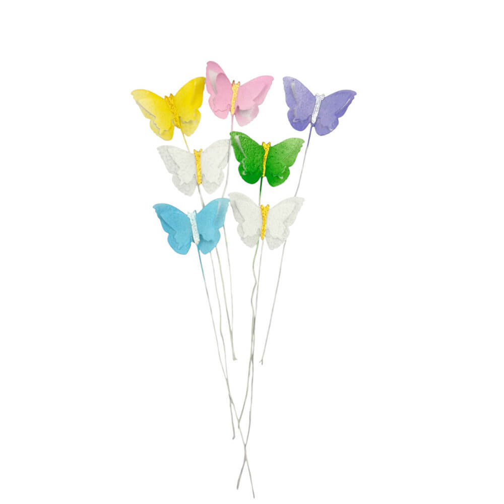 Вафельная бабочка микс 7шт