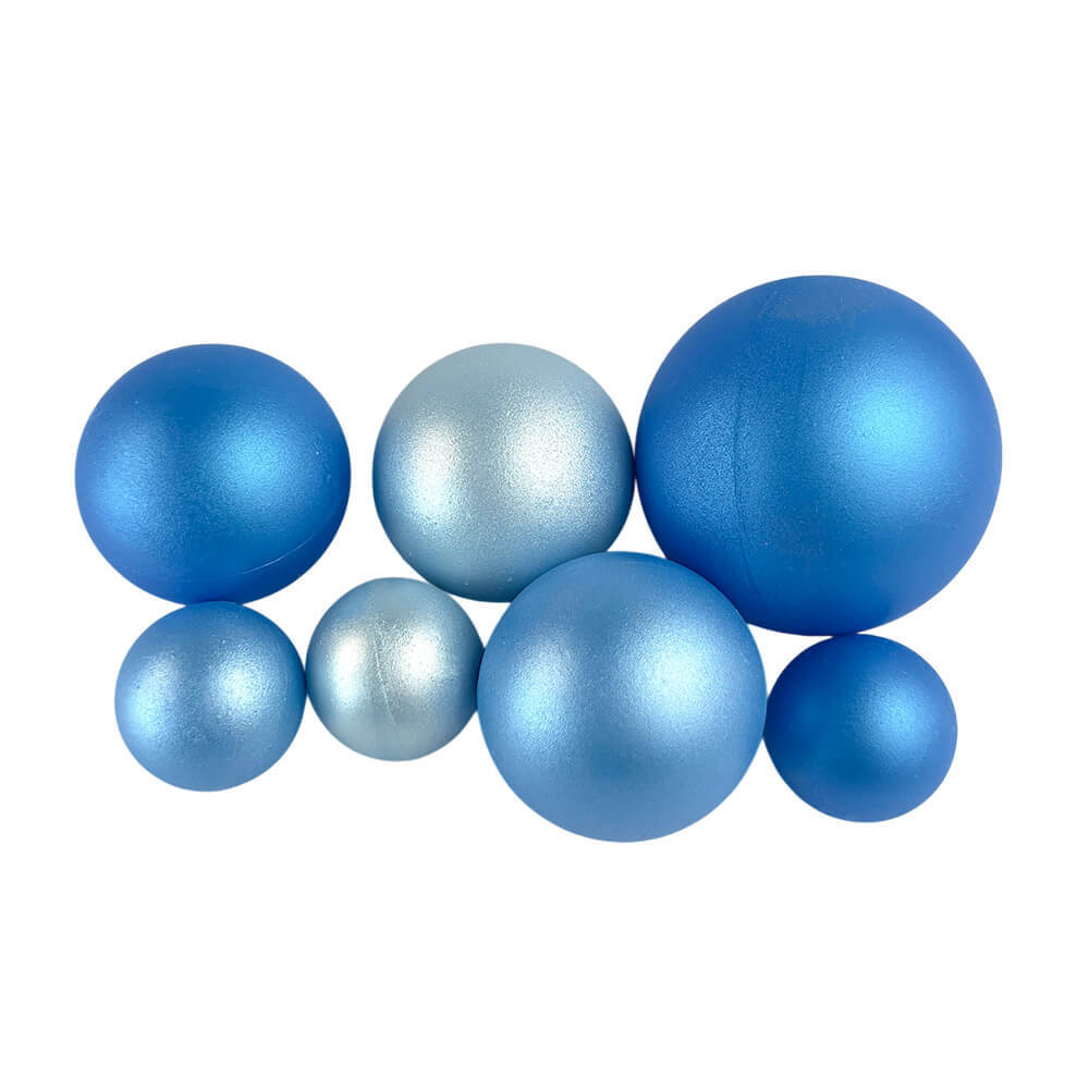 Шоколадные сферы перламутровый голубое трио (7шт)