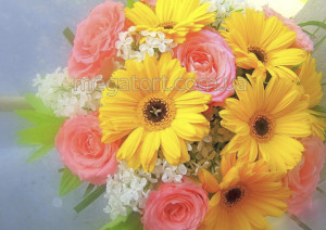 Вафельная картинка "Цветы №43"