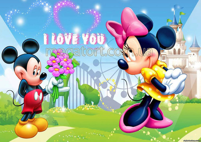 Вафельная картинка "Микки-Маус №26"