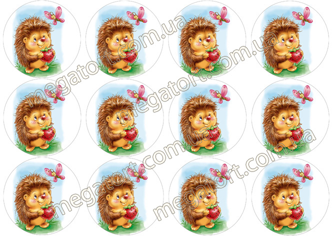 Вафельная картинка для капкейков №229