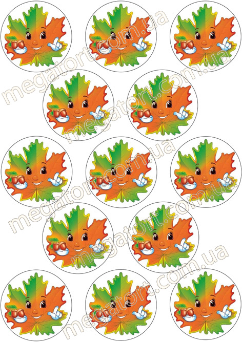 Вафельная картинка для капкейков №221