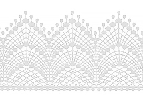 Кружево из айсинга №1 "Белое"