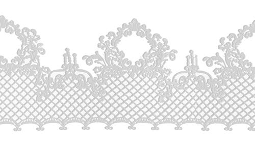 Кружево из айсинга №27 "Белое"