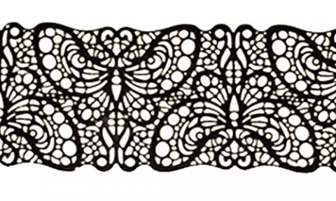 Кружево из айсинга №9 "Черное"