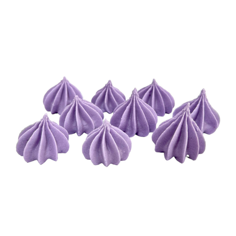 Безе мини сахарные Сиреневые (9шт)