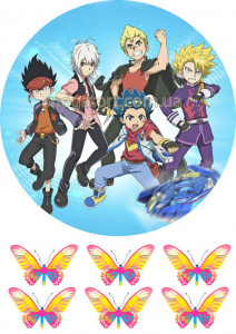 Вафельная картинка "Бейблейд №8"