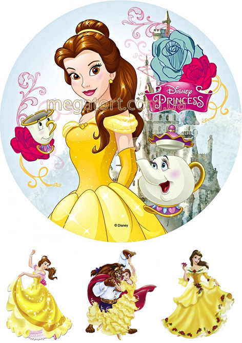 Вафельная картинка "Белль №6"