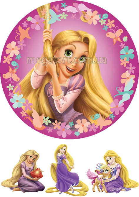 Вафельная картинка "Рапунцель №14"