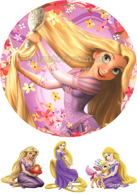 Вафельная картинка "Рапунцель №22"