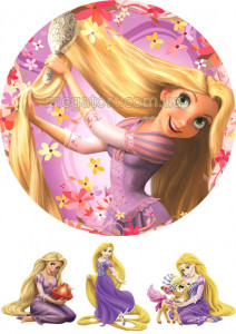 Вафельная картинка "Рапунцель №22"