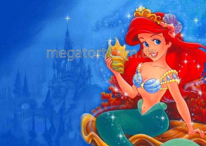 Вафельная картинка "Русалочка №49"