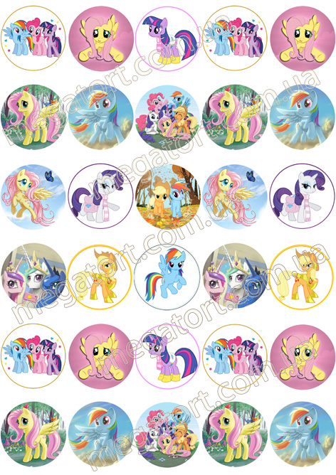 Вафельна картинка для капкейків №150