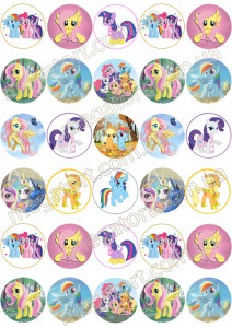 Вафельная картинка для капкейков №150