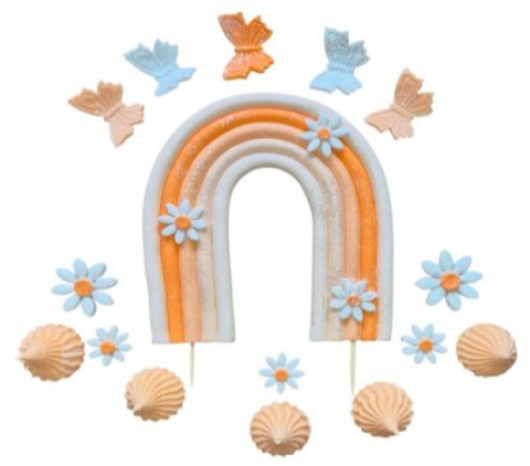 Набір цукрових топерів Веселка персикова