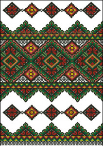 Вафельная картинка "Вышивка №69"