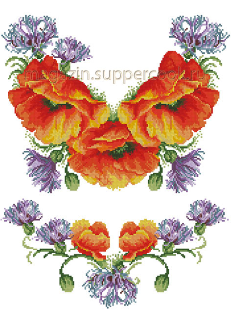 Вафельна картинка "Вишивка №74"