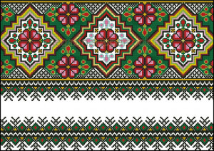 Вафельная картинка "Вышивка №84"