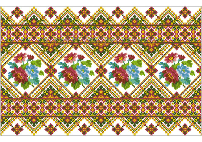 Вафельная картинка "Вышивка №85"