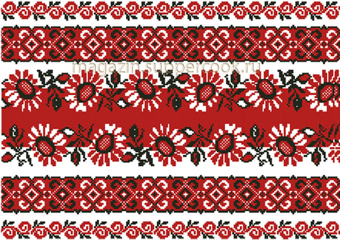 Вафельная картинка "Вышивка №87"