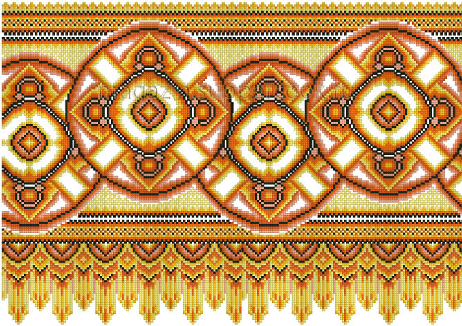 Вафельная картинка "Вышивка №89"