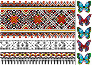 Вафельная картинка "Вышивка №95"