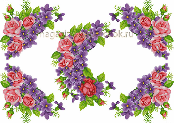 Вафельная картинка "Вышивка №101"