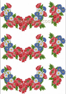 Вафельная картинка "Вышивка №111"