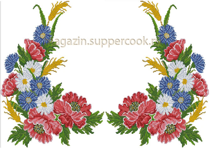 Вафельная картинка "Вышивка №121"