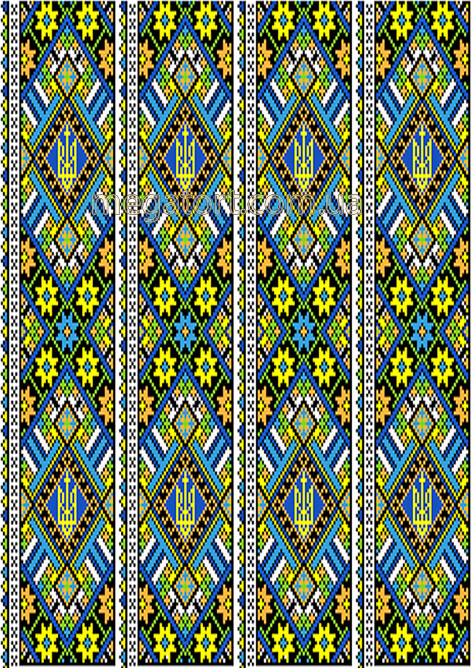 Вафельна картинка "Вишивка з Тризубом №126"