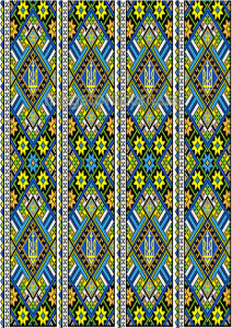 Вафельна картинка "Вишивка з Тризубом №126"