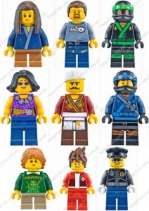 Вафельна картинка для топерів та пряників роботи Лего